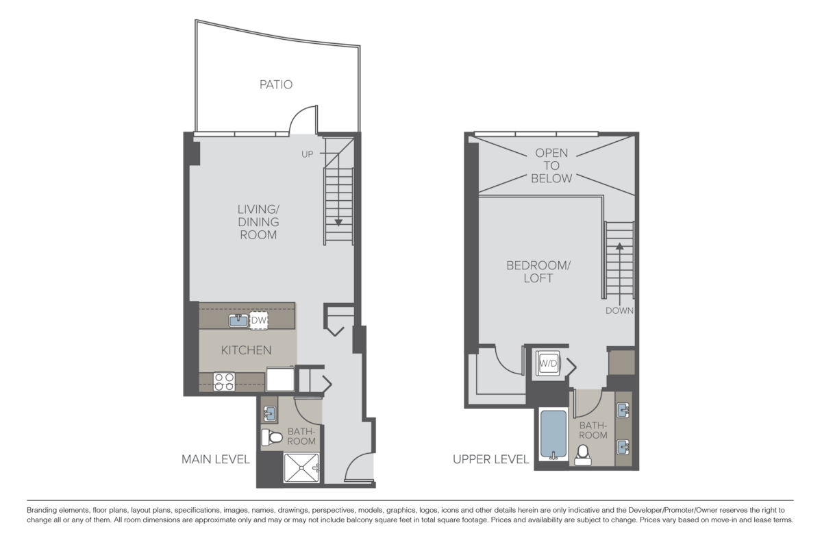 Floorplan diagram for Plan B4 - Loft, showing 1 bedroom