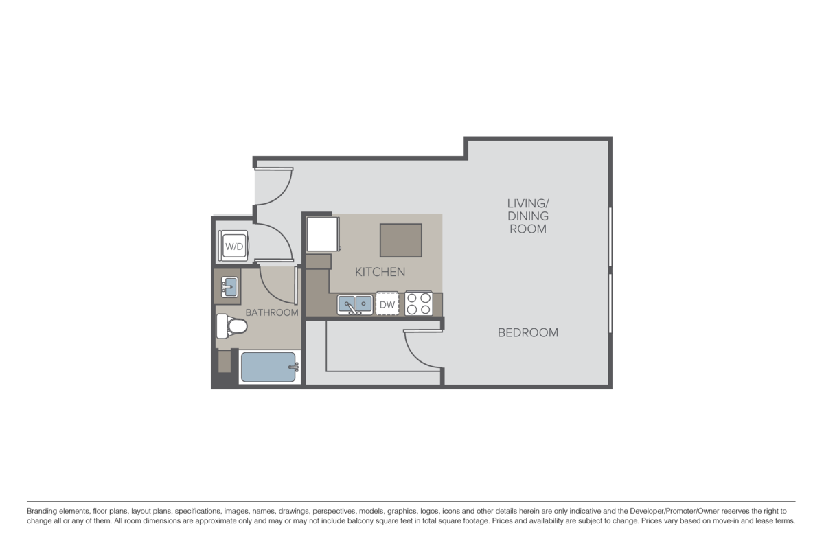 Floorplan diagram for A2, showing Studio