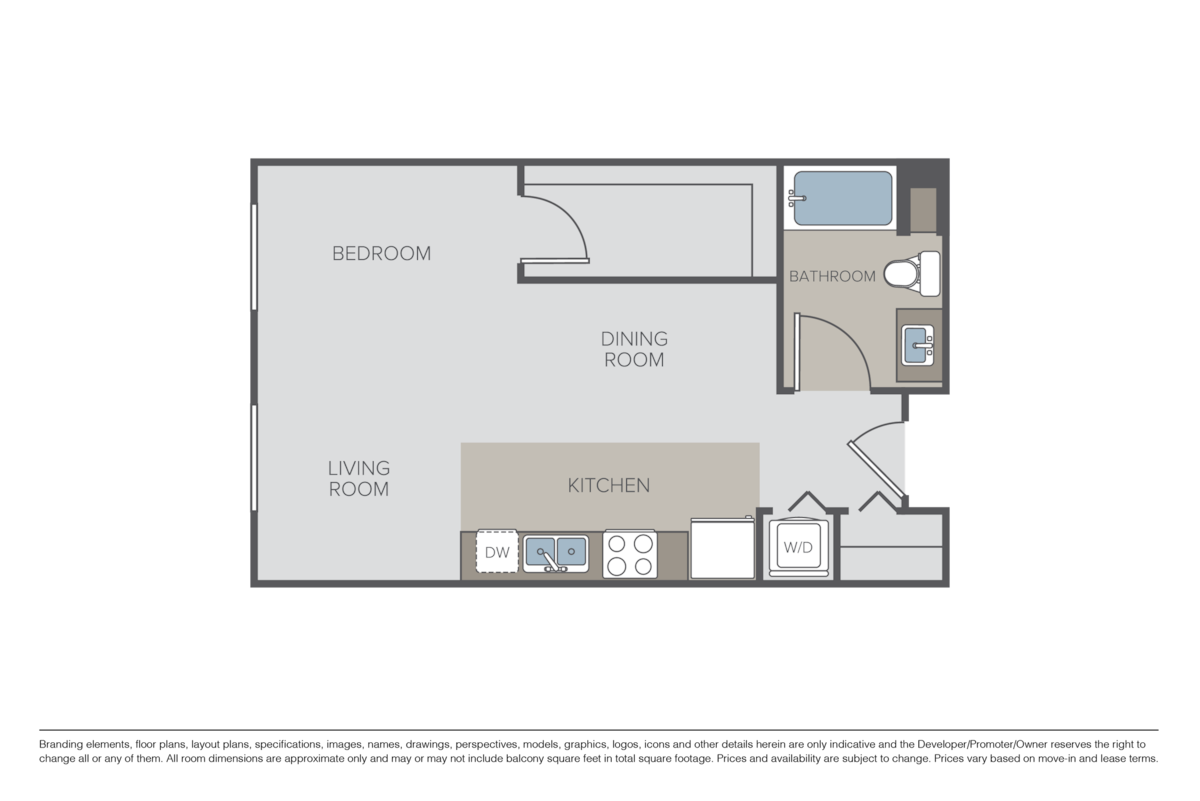 Floorplan diagram for A3, showing Studio