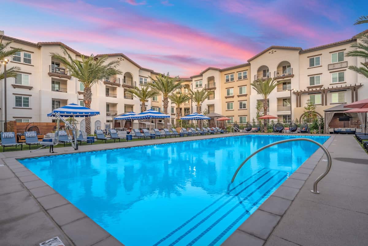 Exterior of LIVIA at Scripps Ranch, an Airbnb-friendly apartment in San Diego, CA