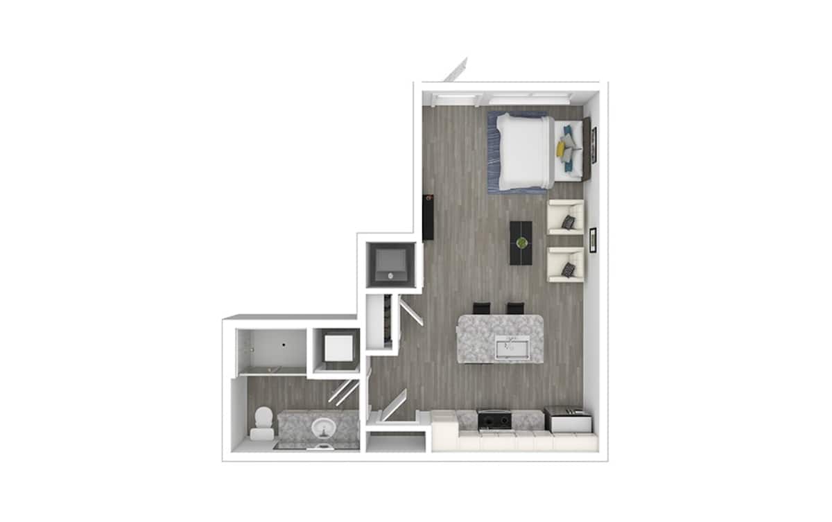 Floorplan diagram for Ace, showing Studio