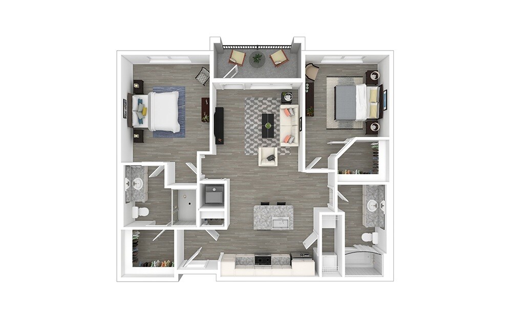 Floorplan diagram for Fairway, showing 2 bedroom