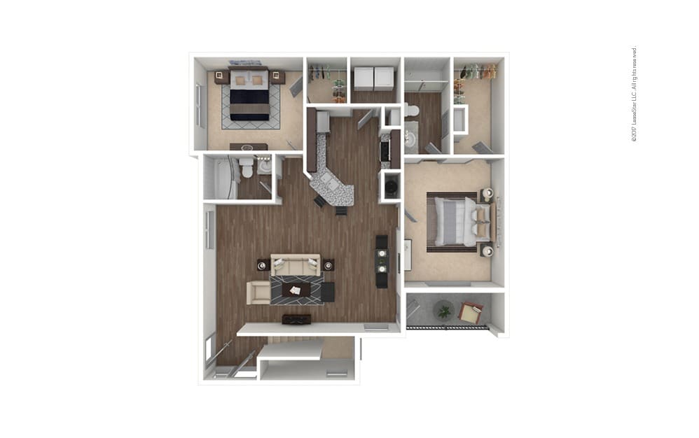 Plano de B2A - Richmond, que muestra 2 habitación