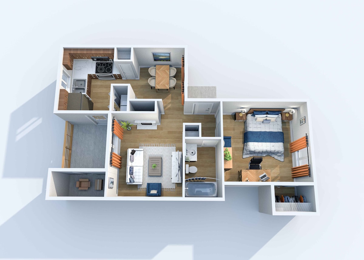 Floorplan diagram for A2, showing 1 bedroom