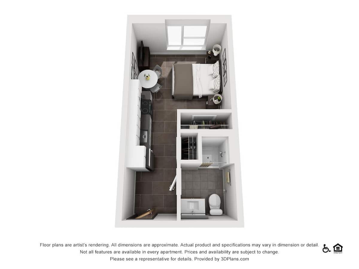 Floorplan diagram for Link B2-S.3, showing Studio