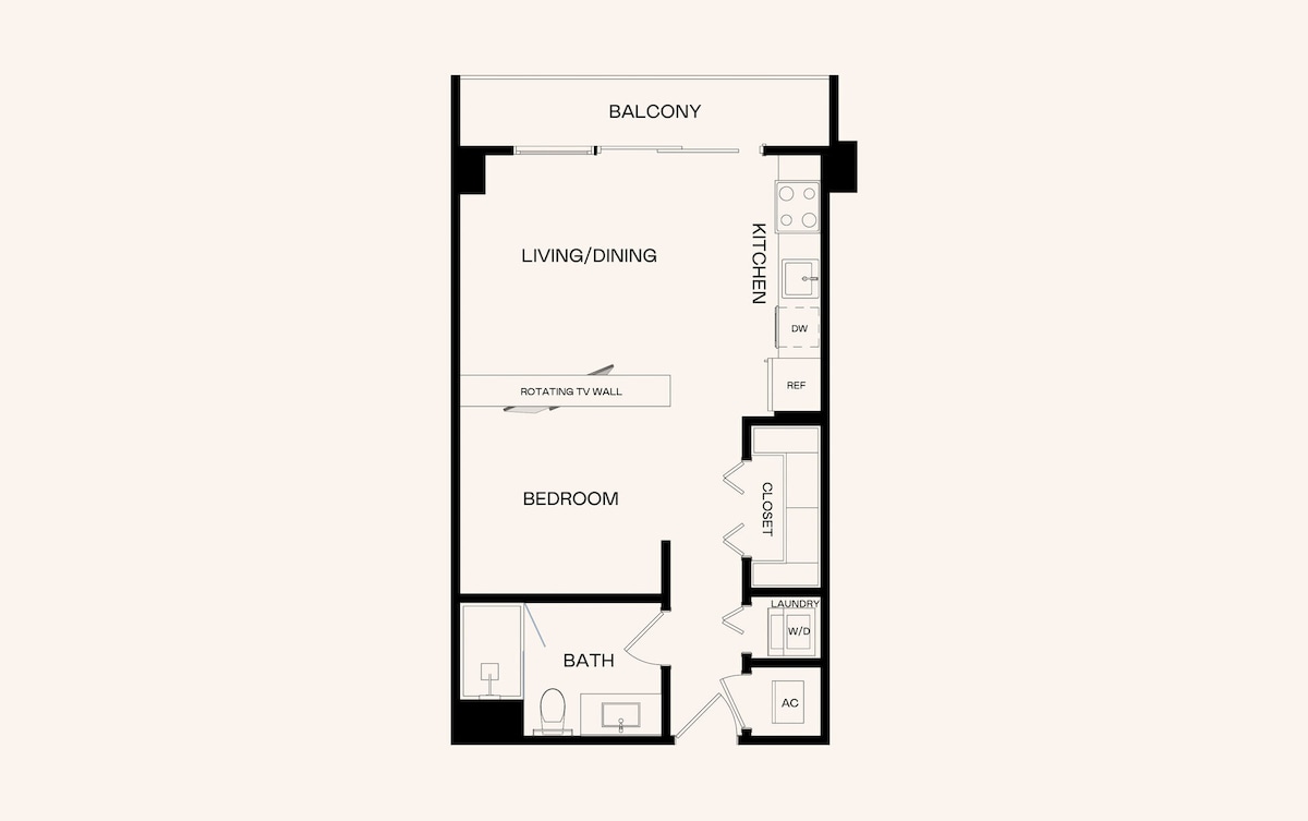 Floorplan diagram for J2.1, showing Studio