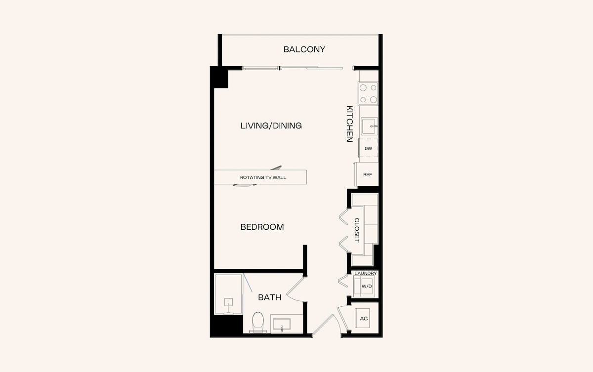 Floorplan diagram for J2.2, showing Studio
