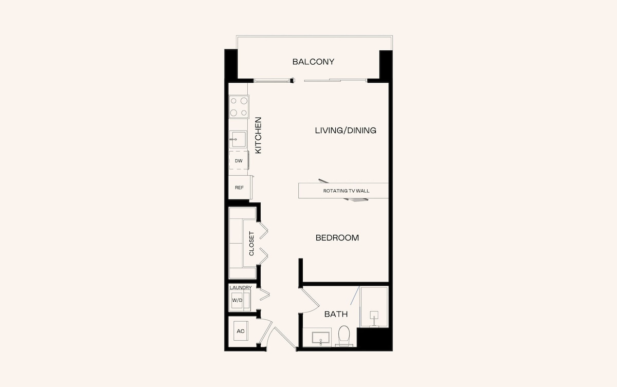 Floorplan diagram for J2.3, showing Studio