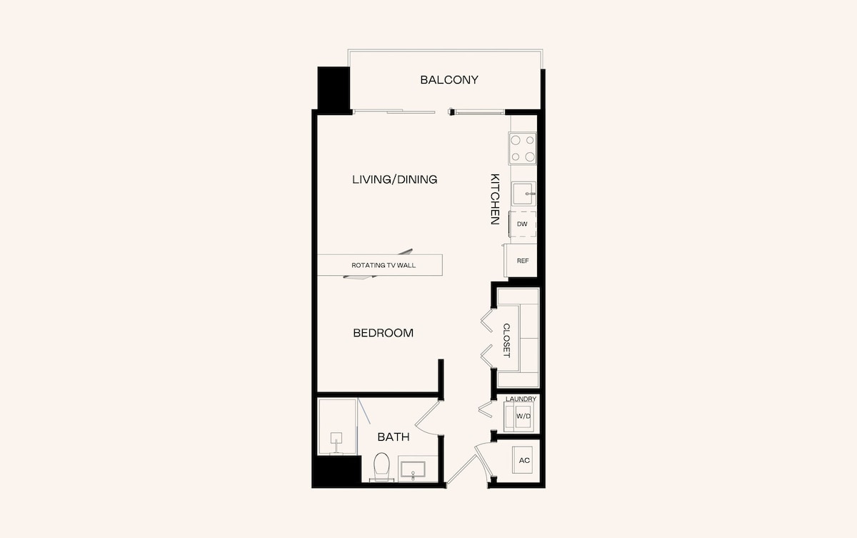 Floorplan diagram for J2.5, showing Studio
