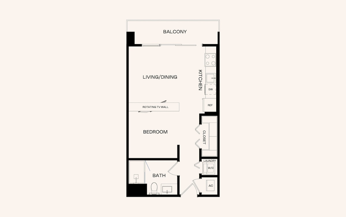 Floorplan diagram for J2.6, showing Studio