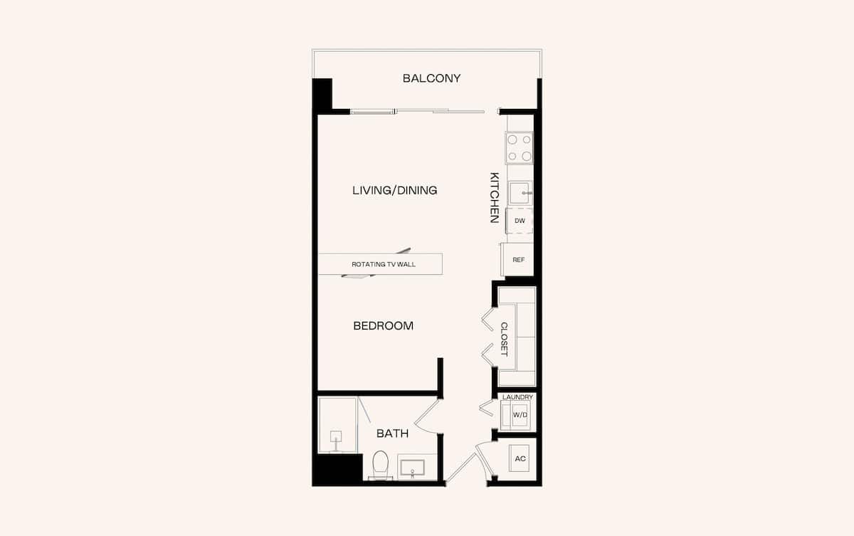 Floorplan diagram for J2.6, showing Studio