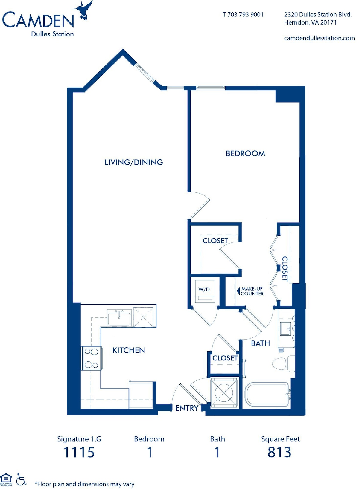 Plano de Signature 1.G (muestra 1 dormitorio)