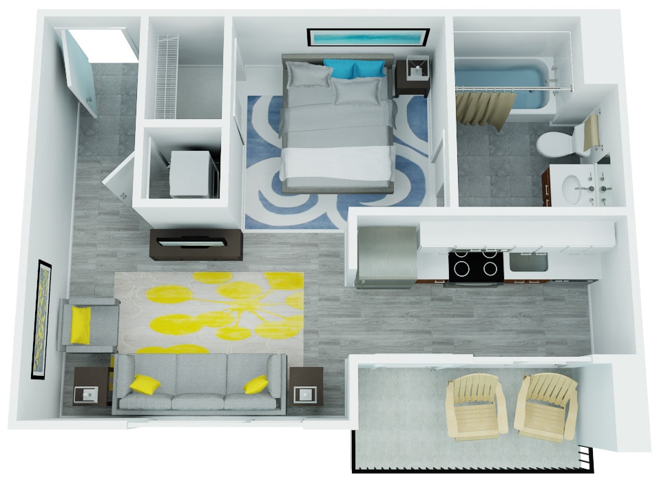 Floorplan diagram for Macleay, showing Studio