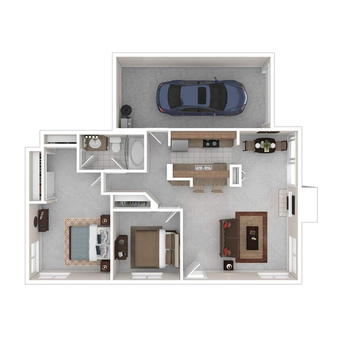 Floorplan diagram for Mission, showing 2 bedroom