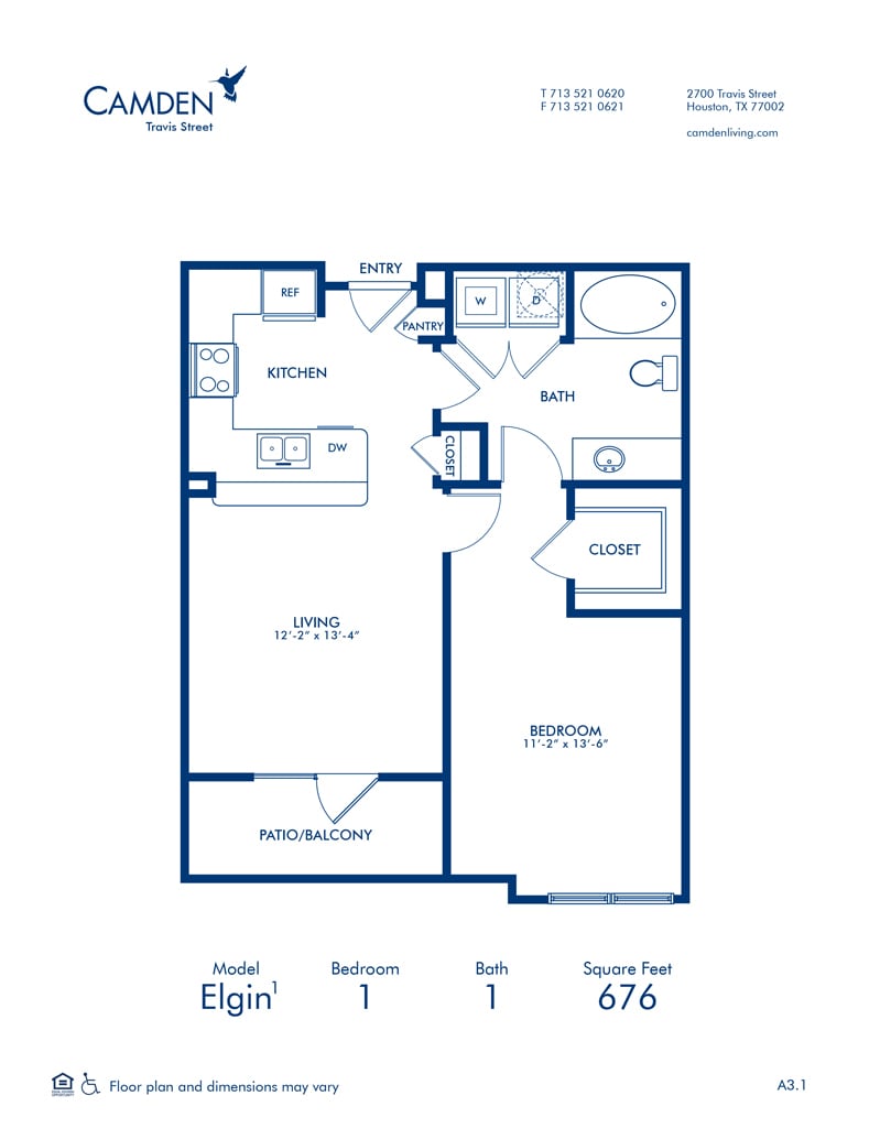 Plano de Elgin, que muestra 1 habitación