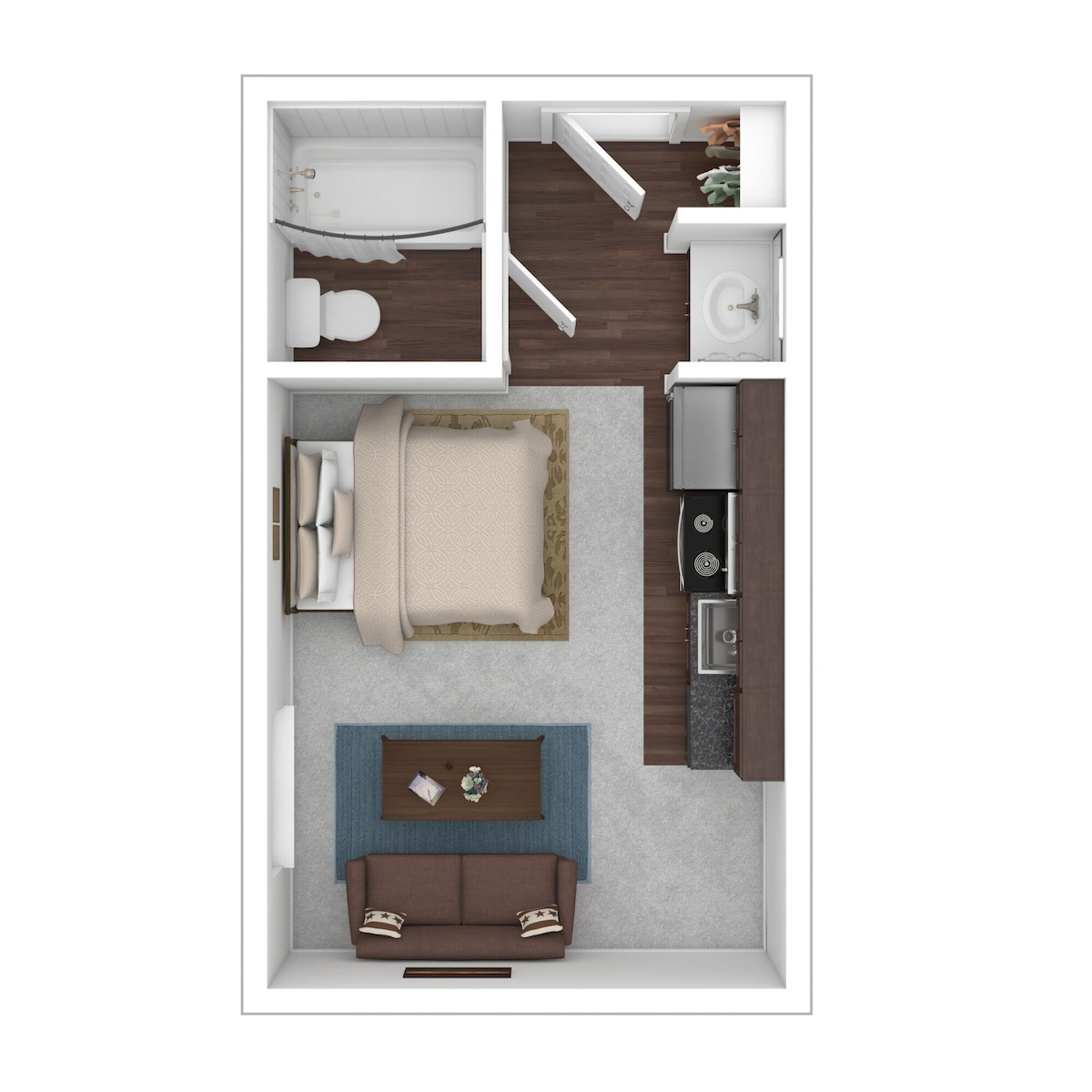 Floorplan diagram for The Sifter, showing Studio