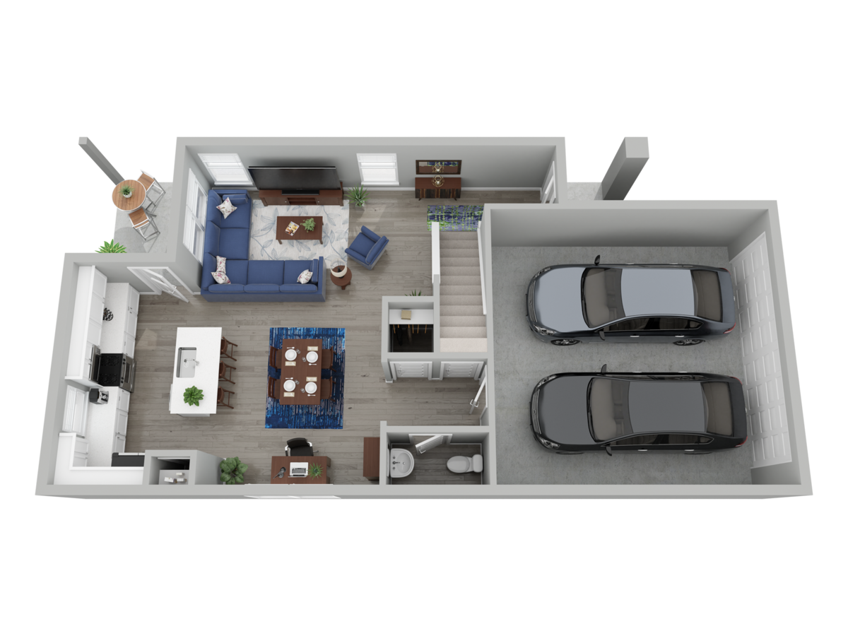 Floorplan diagram for K2, showing 3 bedroom