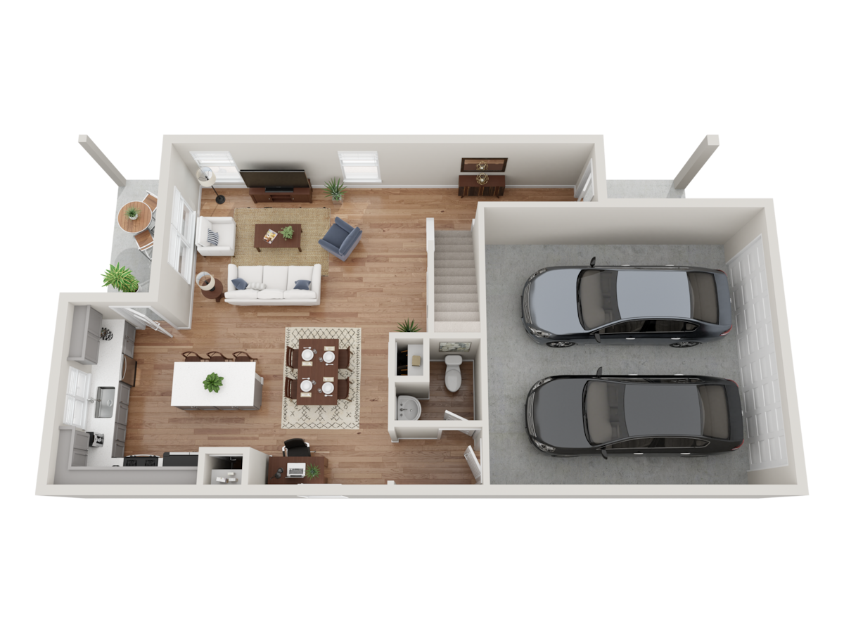 Floorplan diagram for K3, showing 4 bedroom