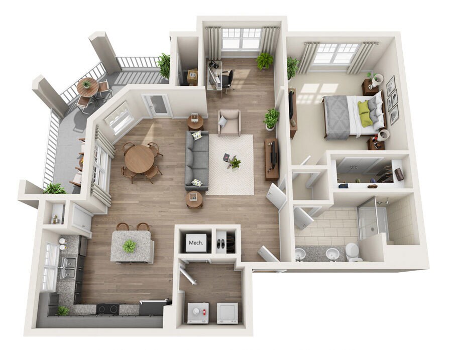 Floorplan diagram for A8, showing 1 bedroom