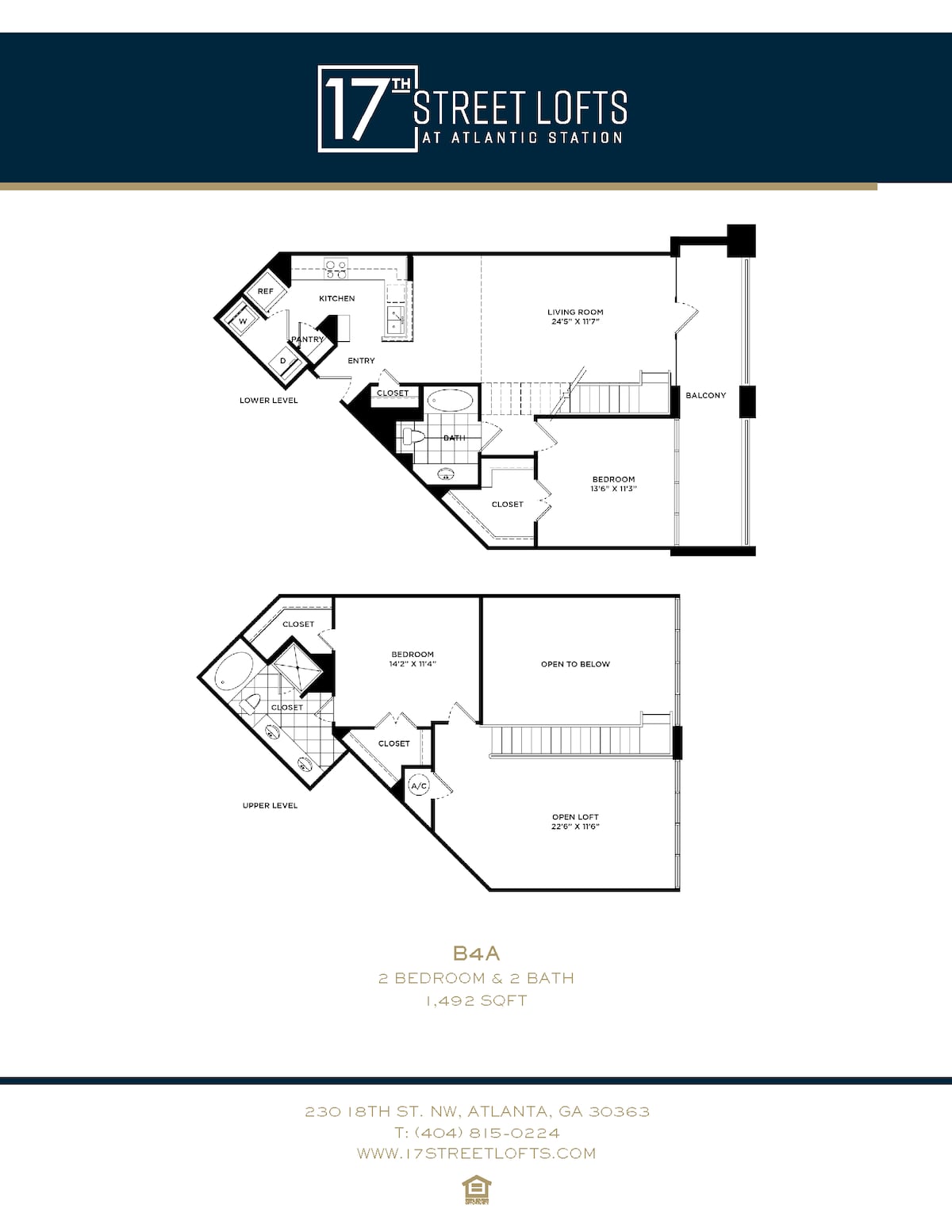 Floorplan diagram for B4A, showing 2 bedroom