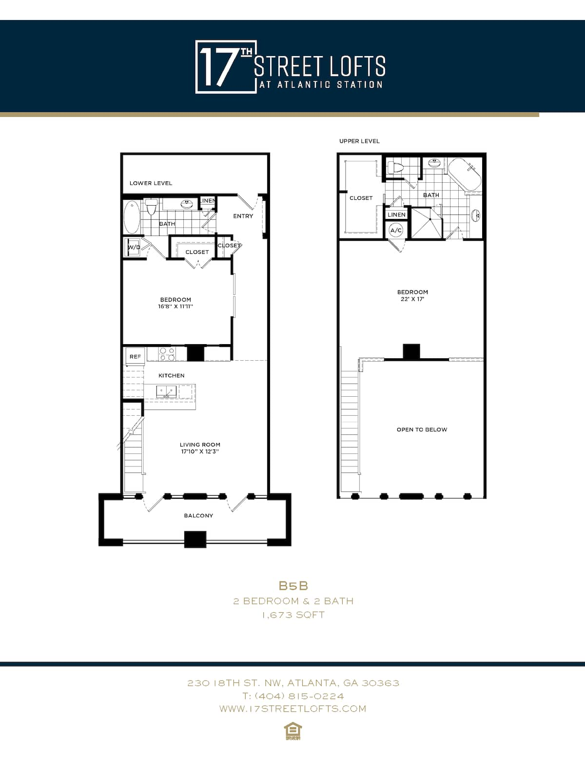 Floorplan diagram for B5B, showing 2 bedroom