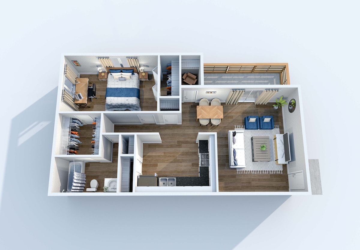 Floorplan diagram for A3, showing 1 bedroom