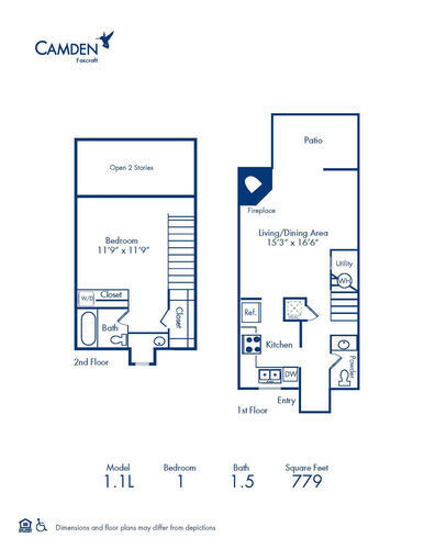 Floorplan diagram for 1.1.5 Loft, showing 1 bedroom