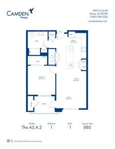 Diagrama del plano para The S1.2, que muestra Estudio