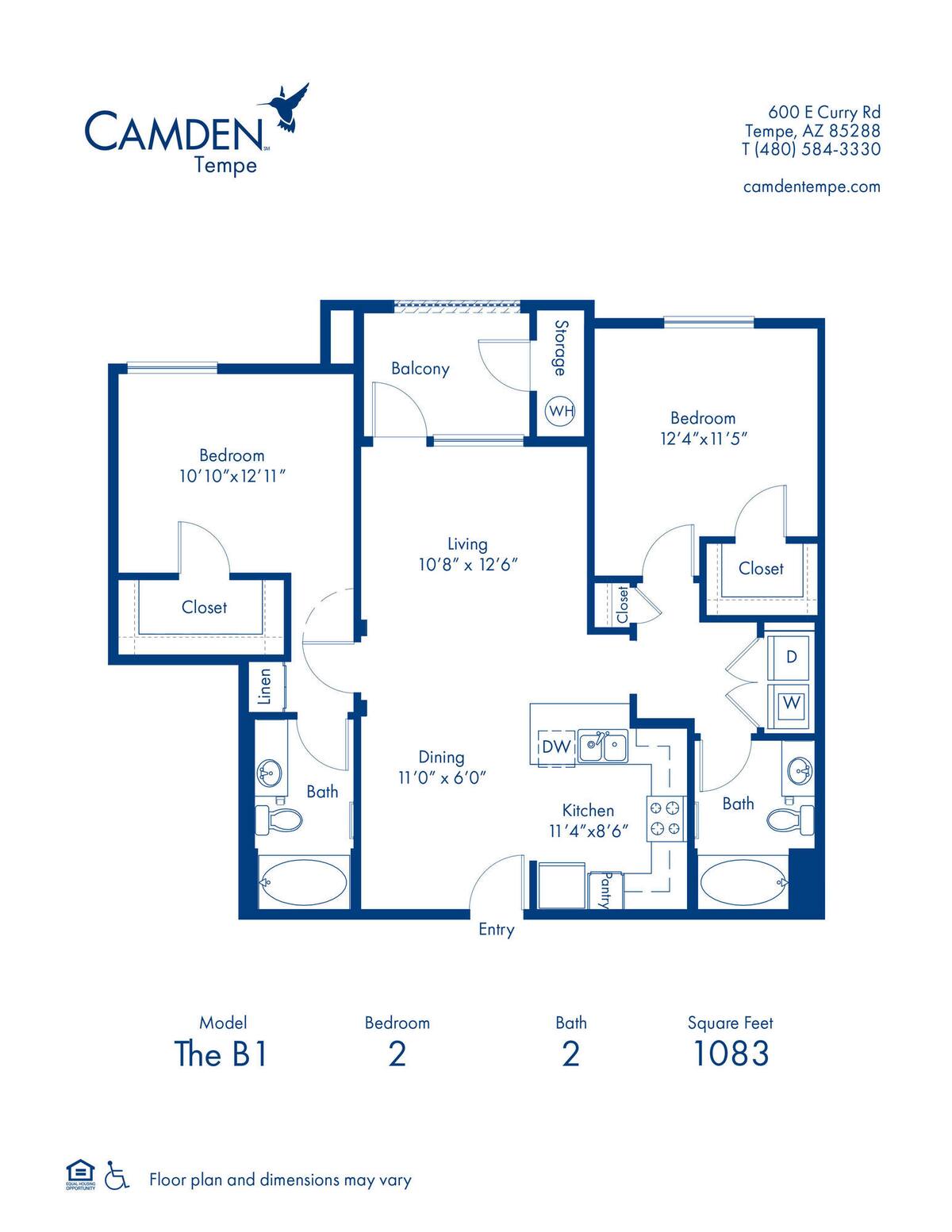 Floorplan diagram for A5.A.2, showing 1 bedroom