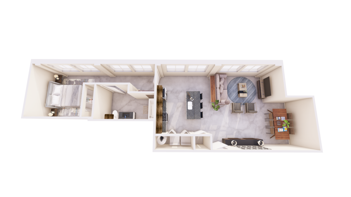 Floorplan diagram for G3, showing 1 bedroom
