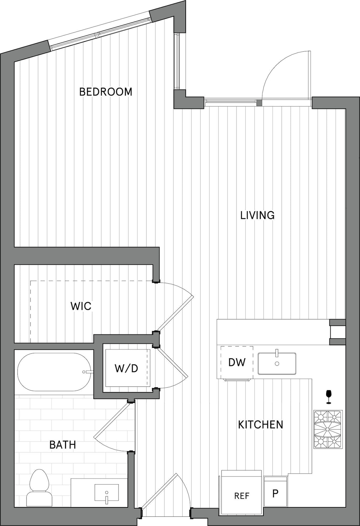 Diagrama del plano para 0B.B, que muestra Estudio