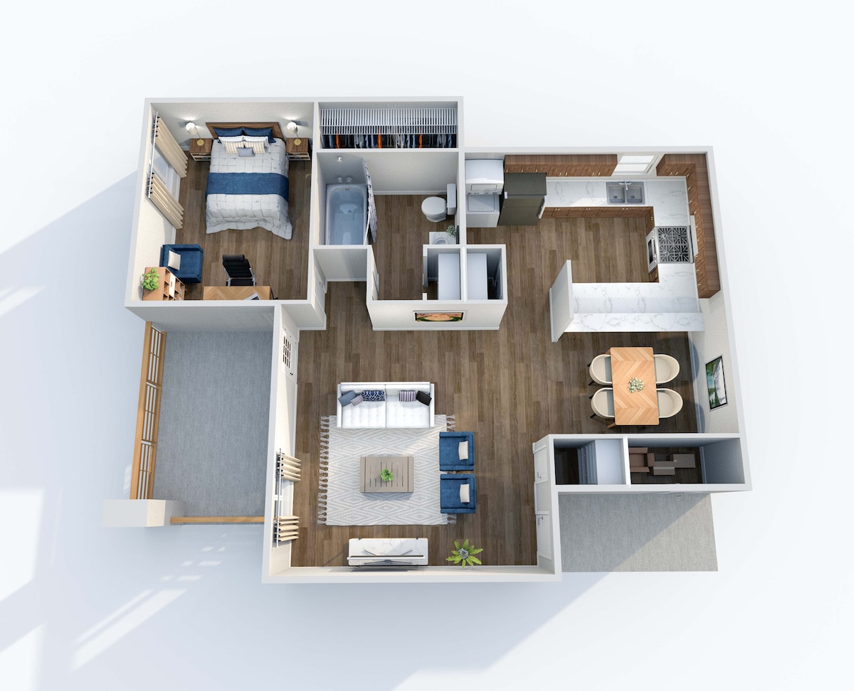 Floorplan diagram for A2, showing 1 bedroom