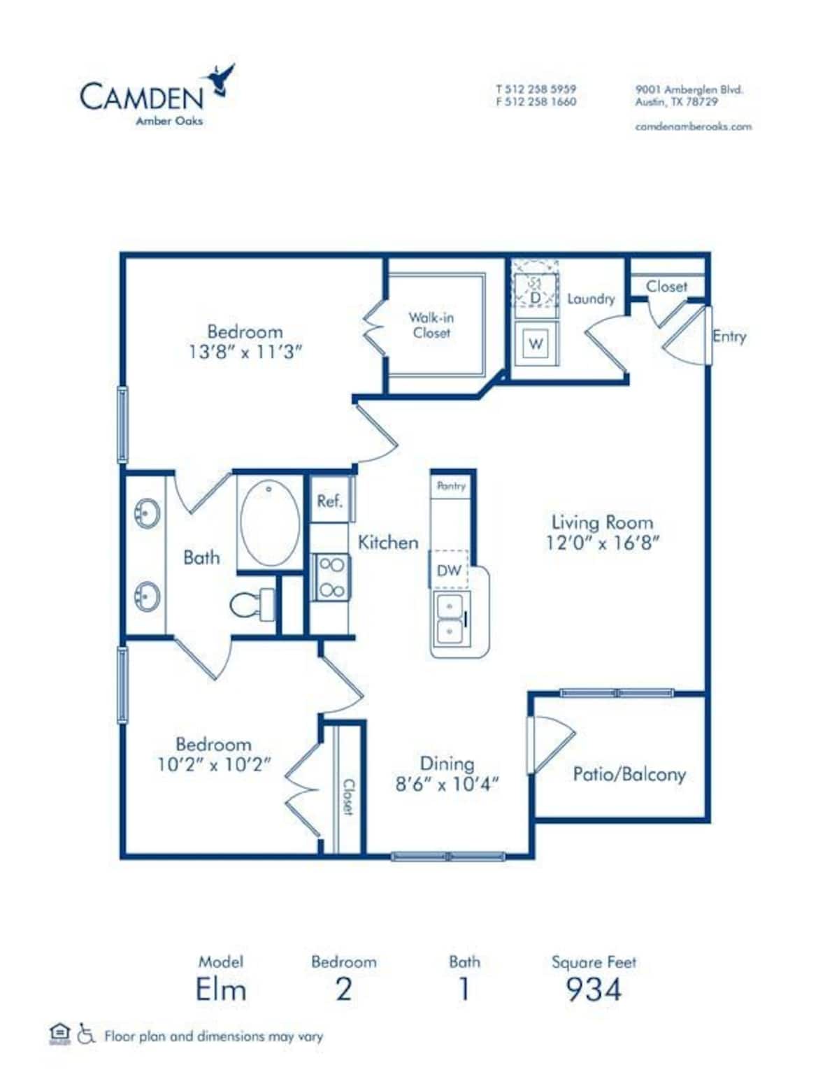 Floorplan diagram for Cypress - II, showing 1 bedroom