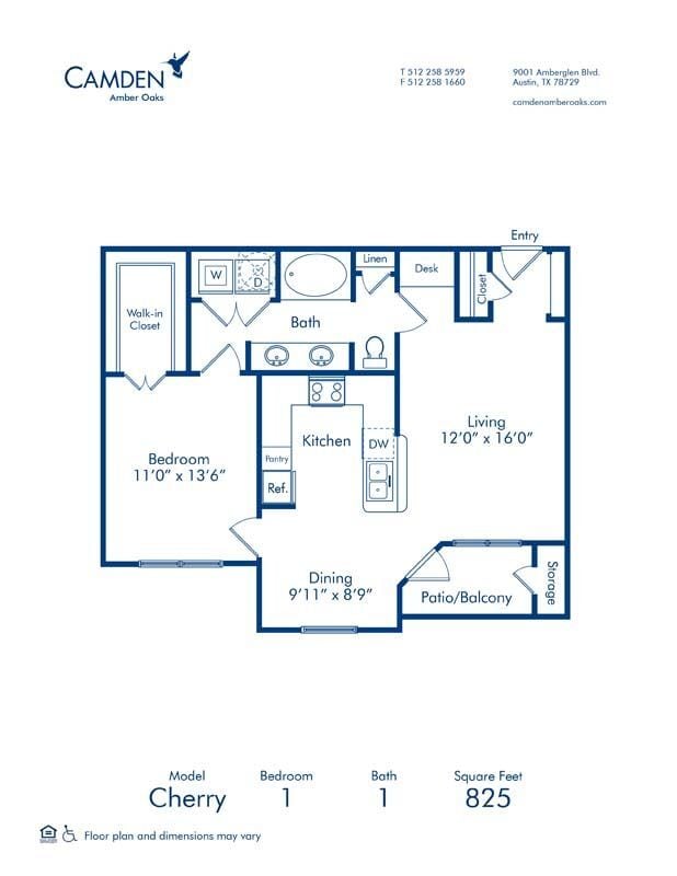 Floorplan diagram for Cedar - II, showing 1 bedroom