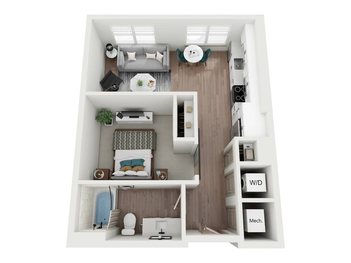 Floorplan diagram for S2S - District Square, showing Studio