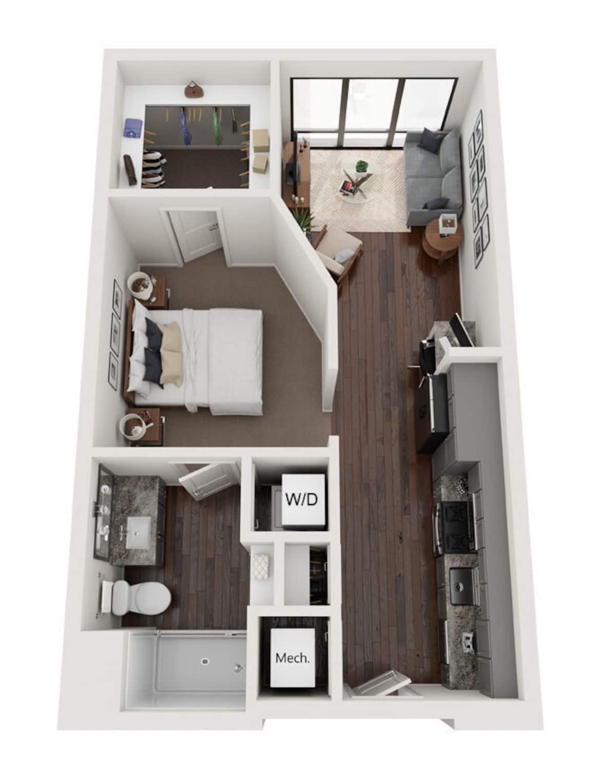 Floorplan diagram for S1, showing Studio