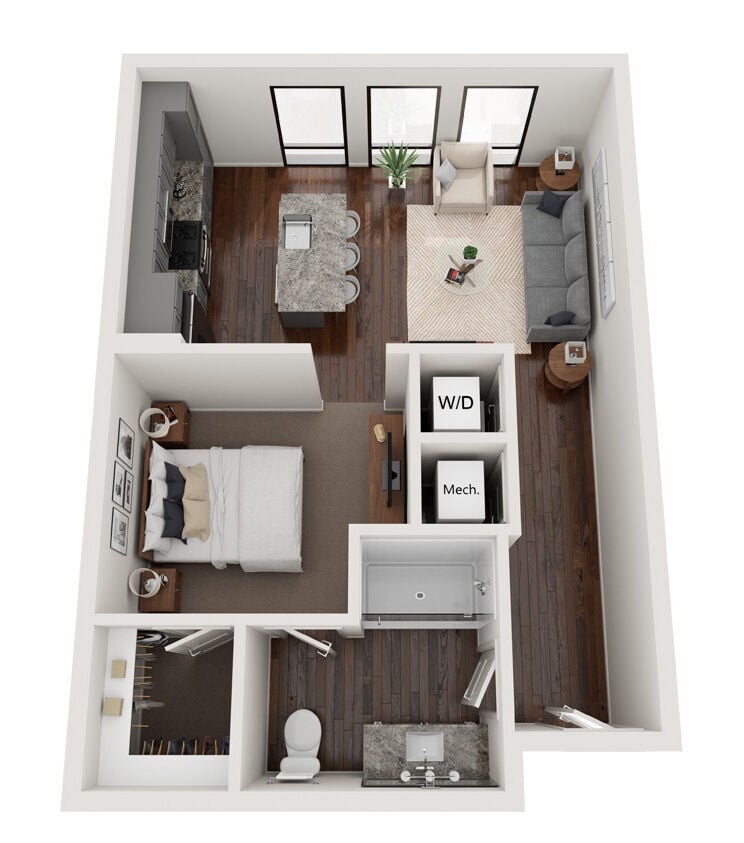 Floorplan diagram for S4, showing Studio