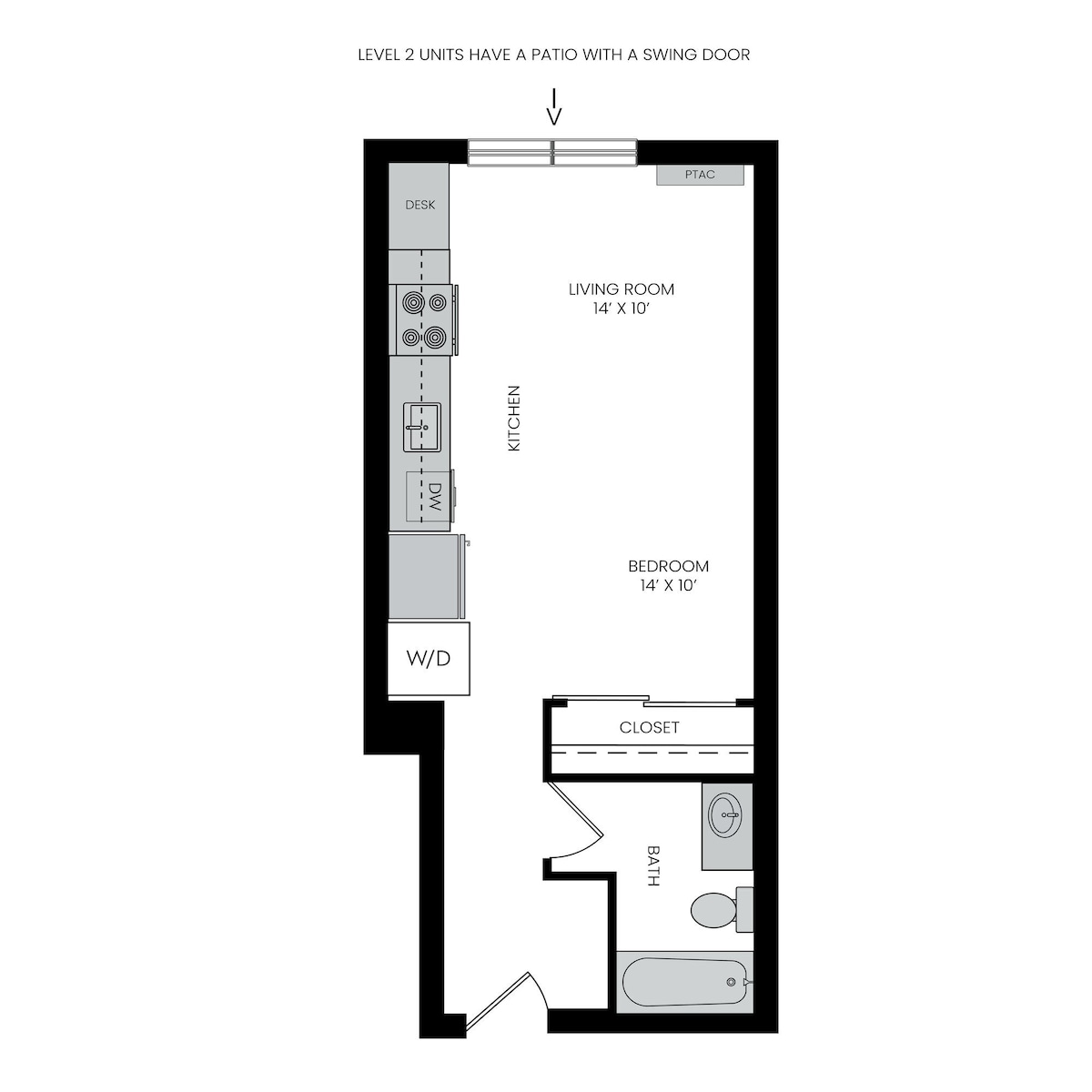 Floorplan diagram for S2, showing Studio