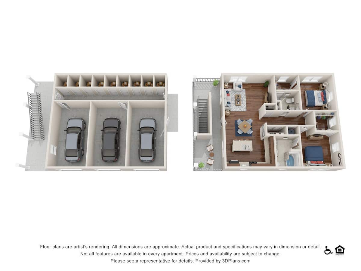 Floorplan diagram for Edinburgh, showing 2 bedroom