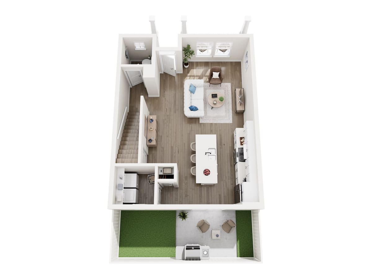 Floorplan diagram for Magnolia, showing 2 bedroom