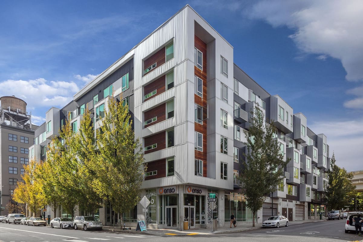 Exterior of Enso, an Airbnb-friendly apartment in Portland, OR