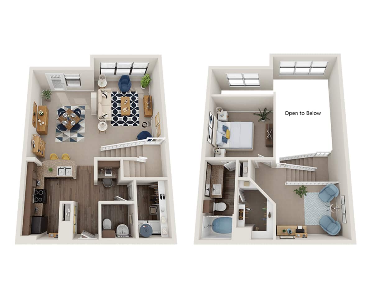 Floorplan diagram for A1.5C, showing 1 bedroom