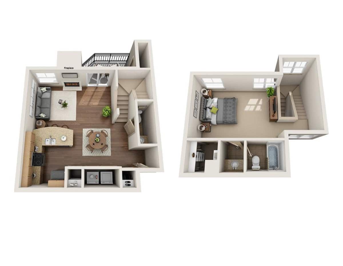 Floorplan diagram for Governor, showing 1 bedroom