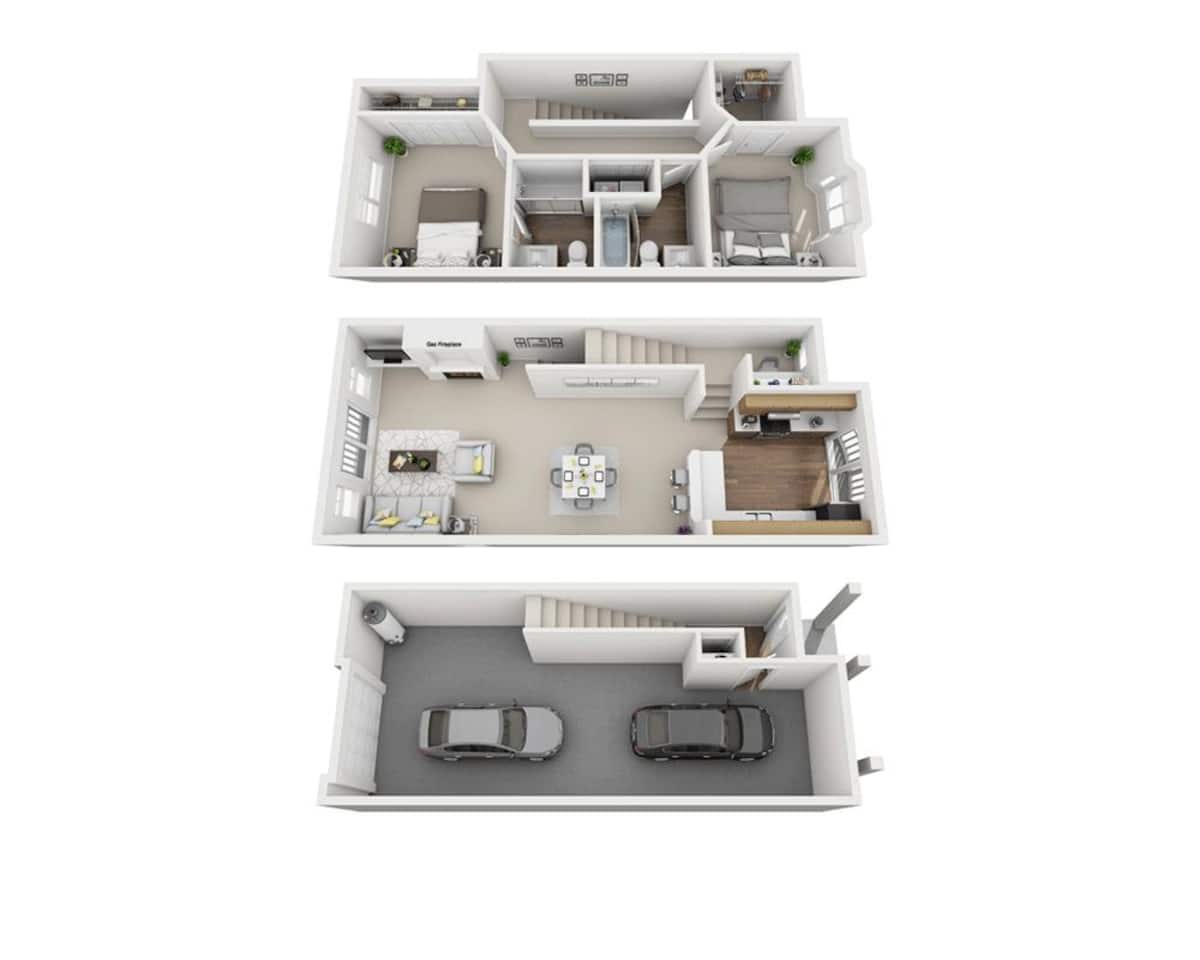 Floorplan diagram for Daycrest, showing 2 bedroom
