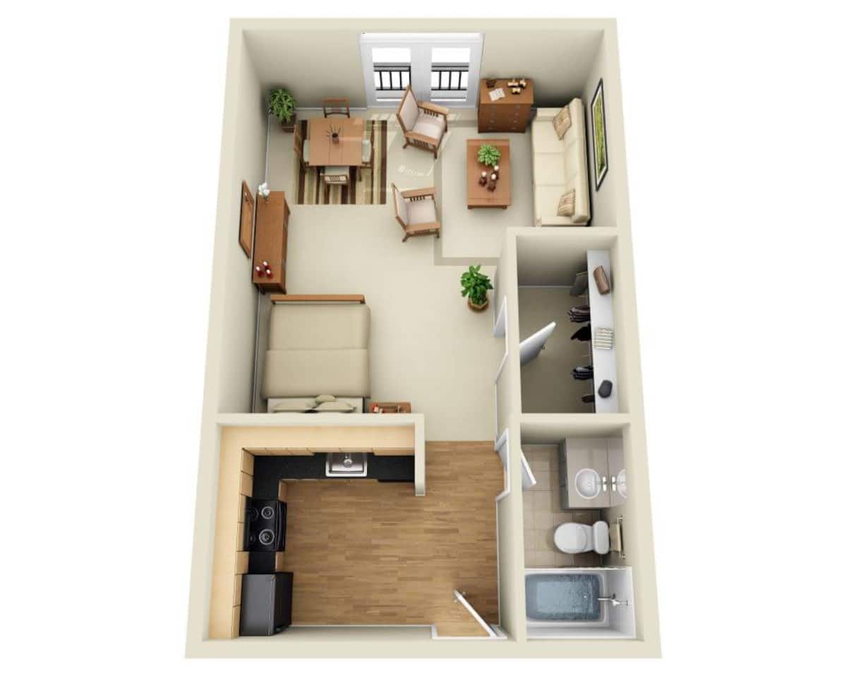 Floorplan diagram for Lakeside - Venezia, showing Studio