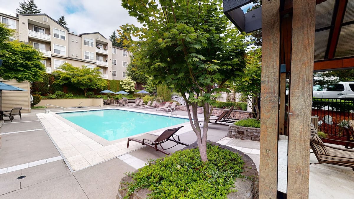 Exterior of Hearthstone at Merrill Creek, an Airbnb-friendly apartment in Everett, WA