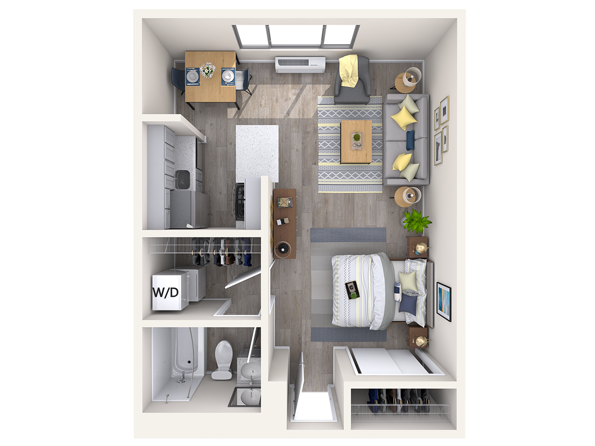 Floorplan diagram for S1, showing Studio