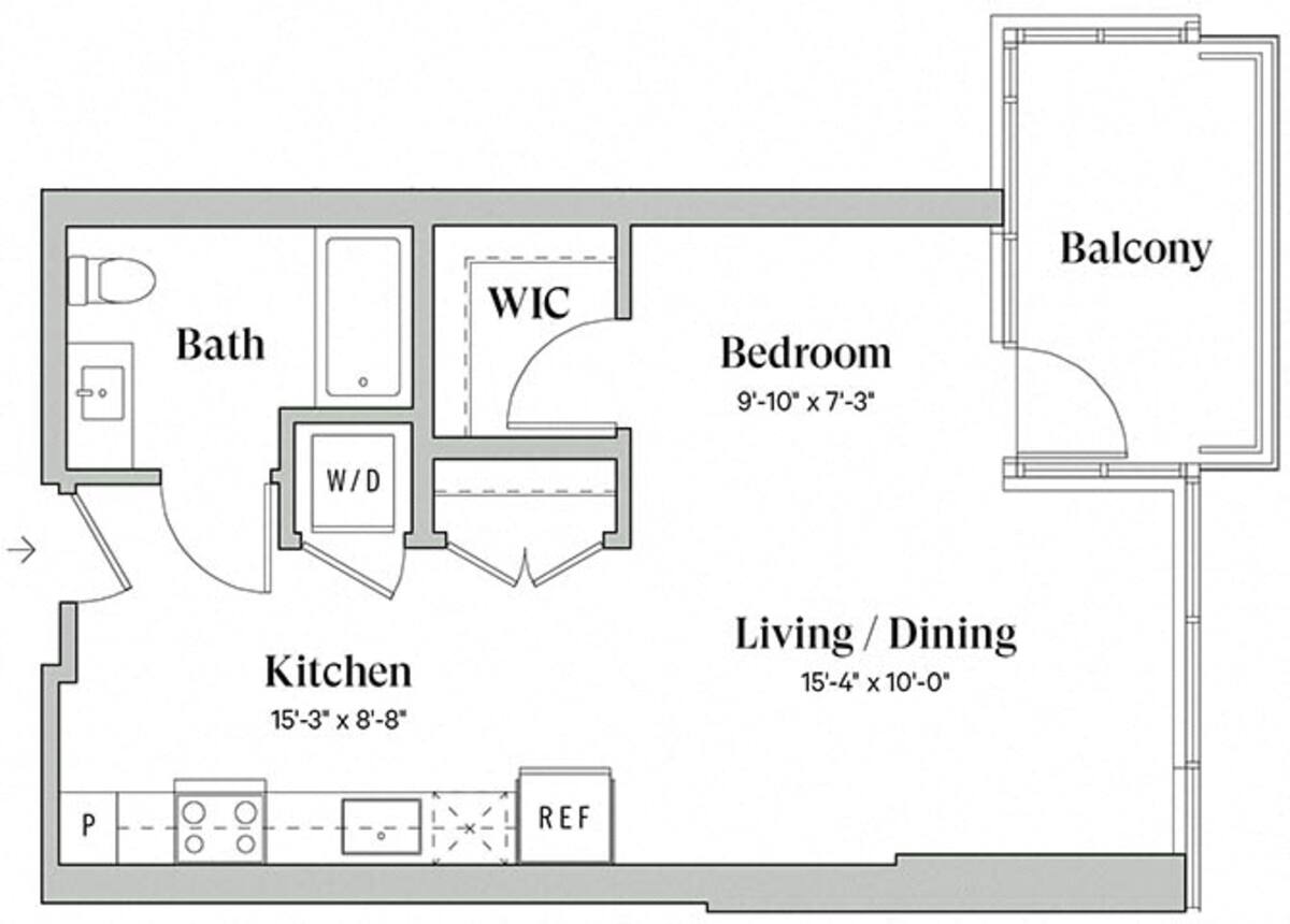 Floorplan diagram for A7, showing Studio