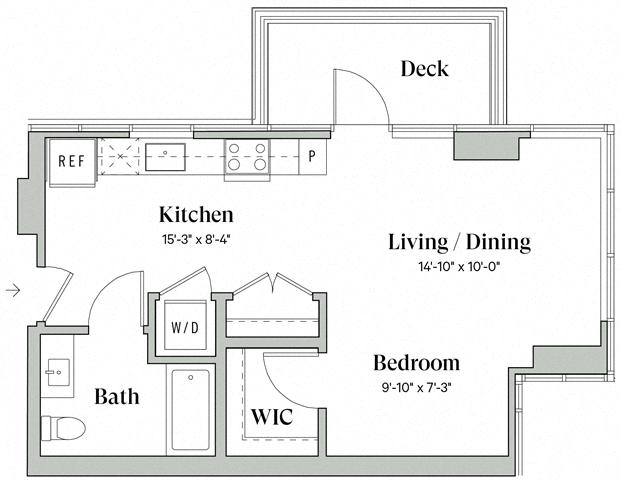 Floorplan diagram for A7a, showing Studio