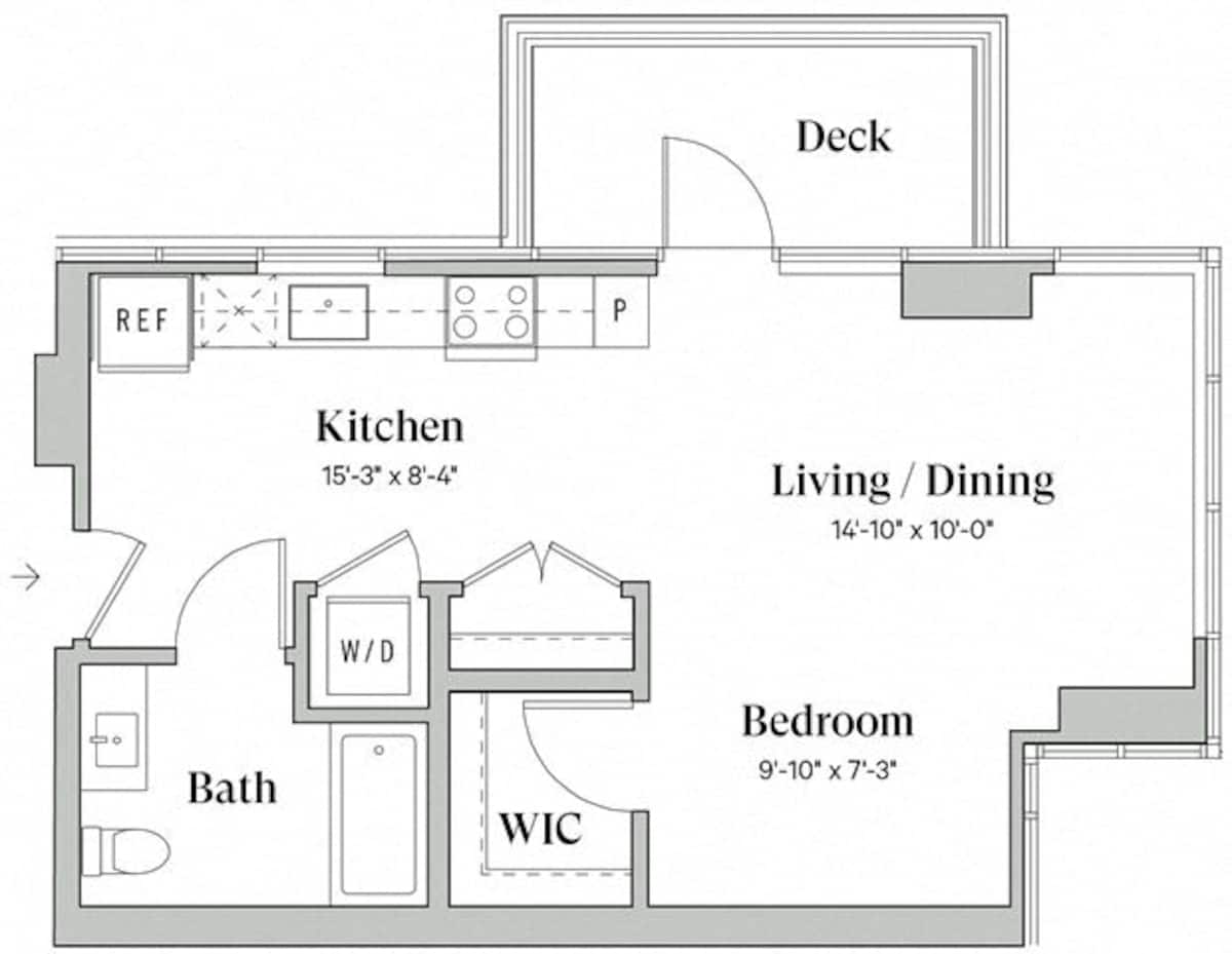 Floorplan diagram for A7a, showing Studio